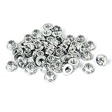 uxcell 六角フランジナット 六角フランジロックナット 六角ロックナット 六角ナット 炭素鋼