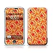 Skully Orange Design Protective Skin Decal Sticker for Apple iPhone (2G)1st Generation