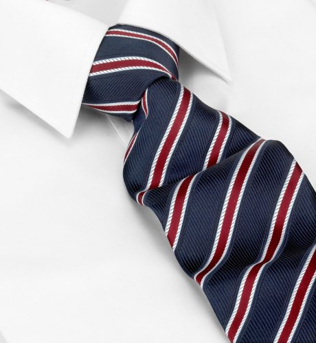 Woven Silk Diagonal Stripe Tie