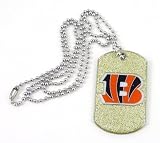 NFL Cincinnati Bengals Glitter Dog Tag