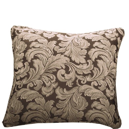Sure Fit Scroll 18 Inch Pillow, Brown