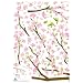 Reusable Decoration Wall Sticker Decal - Hummingbirds in Pink Flower Tree