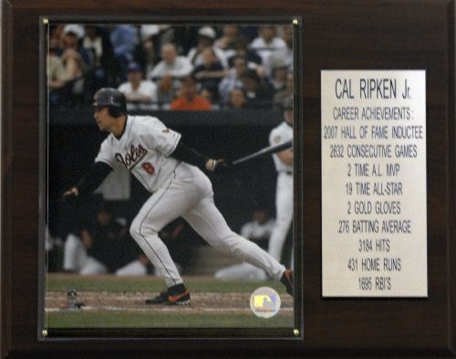 MLB Cal Ripken Jr. Baltimore Orioles Career Stat Plaque