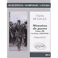 Charles de Gaulle, M�moires de guerre : Tome 3 (critique des m�moire de guerre et non simplement memoire)