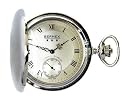 Bernex Swiss Made Mechanical Rhodium Plate Full Hunter Pocket Watch