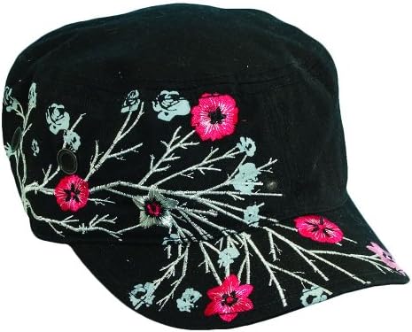 Scala Pronto Women's Cadet With Flower Embroidery Cap