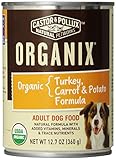 Castor & Pollux Organix Turkey, Carrot and Potato Adult Dog Food, 12.7 Ounce Cans (Pack of 12)