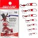 Eagle Claw Size 5 "Red" Barrel Swivels w/Snap - 5 pack