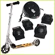 Razor Cruiser Scooter with Youth Helmet And Pad Set (Recommended Fit Ages 8-14)