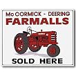 Nostalgic Case / International Harvester Tin Sign : Farmalls Sold Here