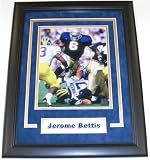 Jerome Bettis Autographed Notre Dame Irish 8x10 Photo ~ Custom Framed