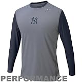 Nike New York Yankees Charcoal Nike Pro Performance Long Sleeve Training Top