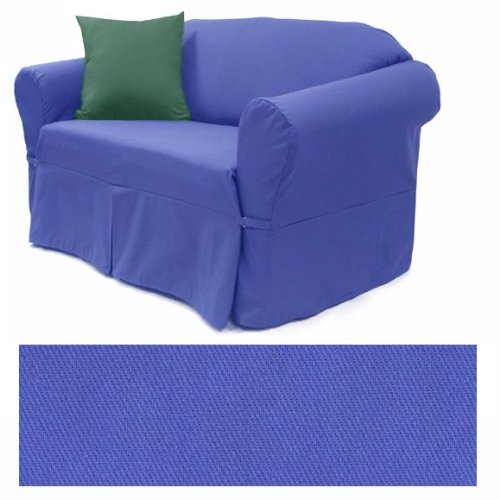 Easy Fit 25-425-17 Twill Royal Blue Furniture Slipcover Sofa