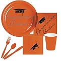 Congratulations Graduate Party Pack for 48 Guests - Bittersweet Orange
