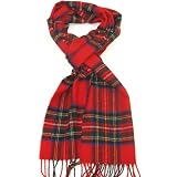 Wool Tartan Scarf for Men & Women - Pure Lambswool Tartan Scarves - Made in Scotland by Johnstons