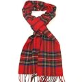 Wool Tartan Scarf for Men & Women - Pure Lambswool Tartan Scarves - Made in Scotland by Johnstons