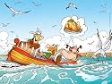 Ravensburger - 200 pièces - Astérix : Vogue la galère