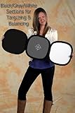 Fotodiox Hand Hold Collapsible Disc, Tri-Fold Reflector + Gray Card/White Balance Digital Target Combo