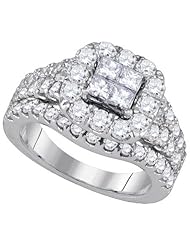 2.51CTW-DIA INVISIBLE BRIDAL RING