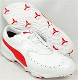 PUMA PG GTX Mens White/Puma Red Golf Shoes