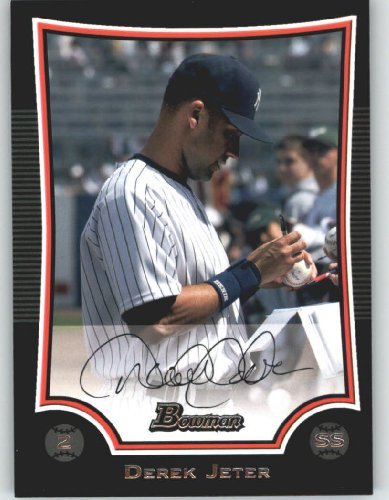Derek Jeter / New York Yankees / 2009 Bowman Baseball Card #80 - MLB Baseball Trading Card in Screwdown!