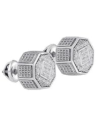 0.11CTW-DIA MICRO-PAVE EARRING