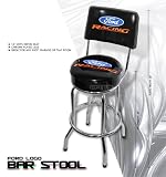 Ford Racing Garage Game Bar Stool Barstool W/backrest