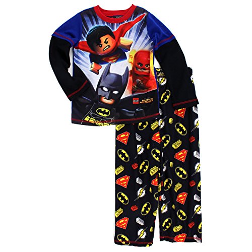 Lego Super Heroes Boys Top with Flannel Pants Pajamas Set (Little Kid/Big Kid)