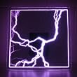 Luminglas 16" Square Plasma Illumination Display Set Luminglass Disk Night Light (121)