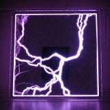 Luminglas 16" Square Plasma Illumination Display Set Luminglass Disk Night Light (121)