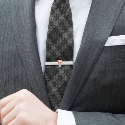 New York Mets Silvertone Team Logo Tie Bar