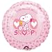 Snoopy & Woodstock Pink Hearts Mylar Balloon 18