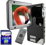 SVP HDDV-2600-Bk 12MP Max. Multi-Functional Camcorder with Rare 3.0 Inch Huge Flip LCD! (16GB SDHC Card Included)