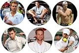 Set of 6 ANDY RODDICK Pinback Button 1.25