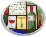 Peggy Karr 8-Inch Glass Vino Plate