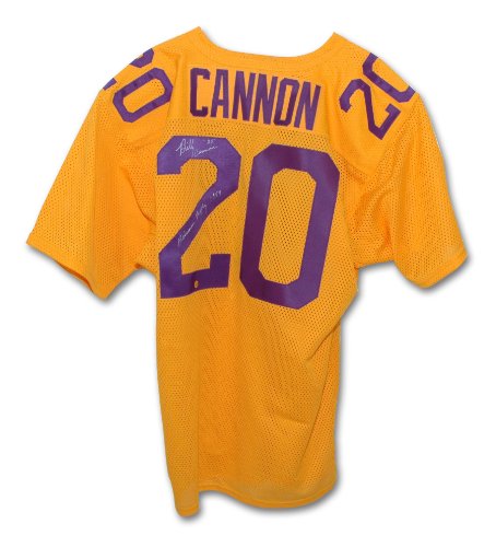 Billy Cannon Autographed LSU Tigers Throwback Jersey Inscribed 