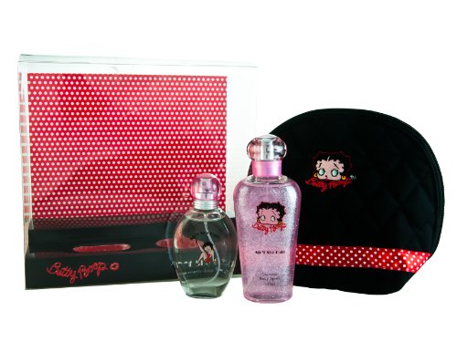 Betty Boop Aint She Cute Geschenkset (50ml EDT + 150ml Shimmer K&ouml;rperlotion + Cosmetic Bag Preisvergleich