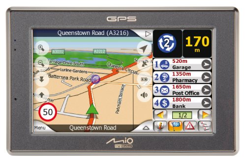 Mio C520 4.3-Inch Widescreen Bluetooth Portable GPS Navigator