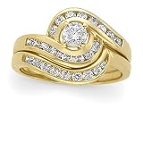 18K Yellow Gold Diamond Wedding Set 0.75 Ct. 51frhnU3kjL. SL160 18K Yellow Gold Diamond Wedding Set 0.75 Ct.