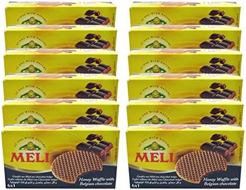 Meli Honey Waffles with Belgian Chocolate (Case of 10 Packages)