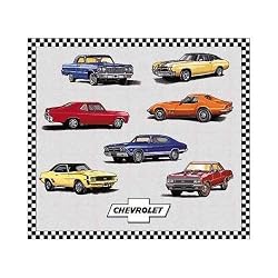 Chevy Muscle Cars Cotton Coverlet