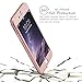 iPhone 6S Case, Pandawell? 360 Degree All-round Full Body Protection Hard Slim Case with Tempered Glass Screen Protector for Apple iPhone 6 / 6S 4.7 inch (Rose Gold)