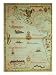 Add 5415A Conquest of Mexico and Peru, Page from a Portolan Atlas, circa 1588 Stretched Canvas Poster Print