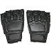 New Hot Leather Fingerless S/M Paintball Armored Gloves
