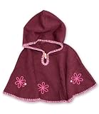 Girandola Burgundy Poncho, Knitwear, Girls