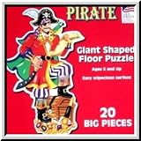 Great American Puzzle Factory Pirate Giant Shaped Floor Puzzle