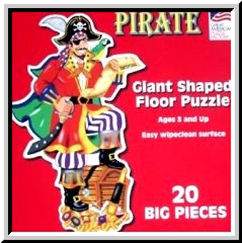 Childrens Toyshop  Toys : Pirate Shaped Floor Puzzle
