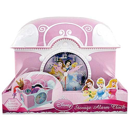 Disney Princess Alarm Clock with Compartment, 6