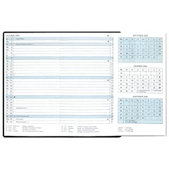 Taschenkalender Trio-Timer 54 Seiten, geheftetes Kalendarium mit ausfaltbarem Monatsblatt, 16 Seiten Adressenheft, Messetermine, extra Notizseite, ... PVC schwarz, Gr��e: 9,5cm x 16cm