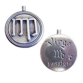 Virgo Pendant Zodiac Necklace Horoscope Charm Virgin Jewelry